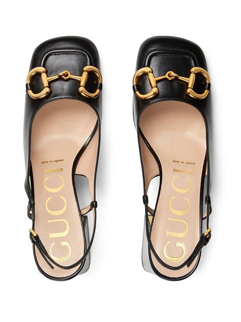 gucci slingback heel pump.